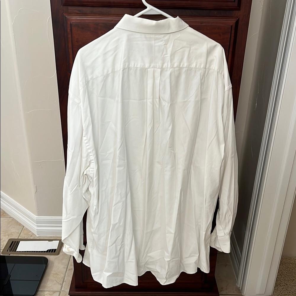 White Dress Cotton Shirt Classic Formal Wear sz20 - Picture 4 of 6